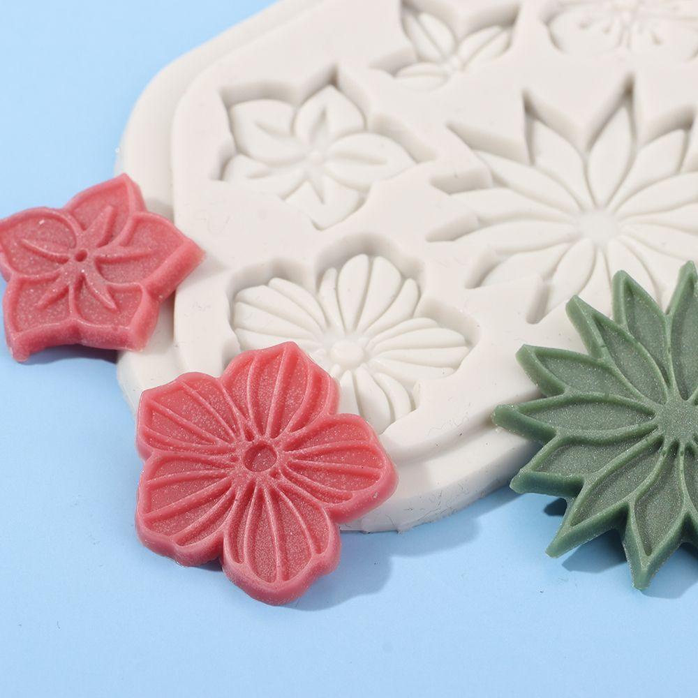 Cetakan SOLIGHTER Sugarcraft 6daun Fondant Dekorasi Kue DIY