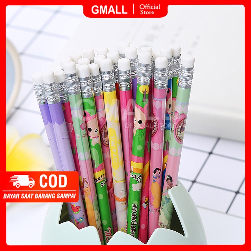 12 pcs Pencil Pensil Penghapus GMALL ST0034