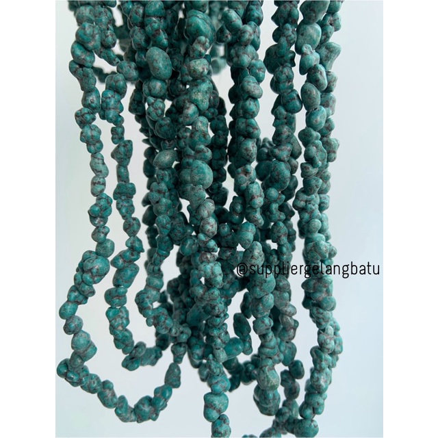 kerikil Batu alam CHRYSOCOLLA BACAN HIJAU 1cm batu alam doff BERSERAT