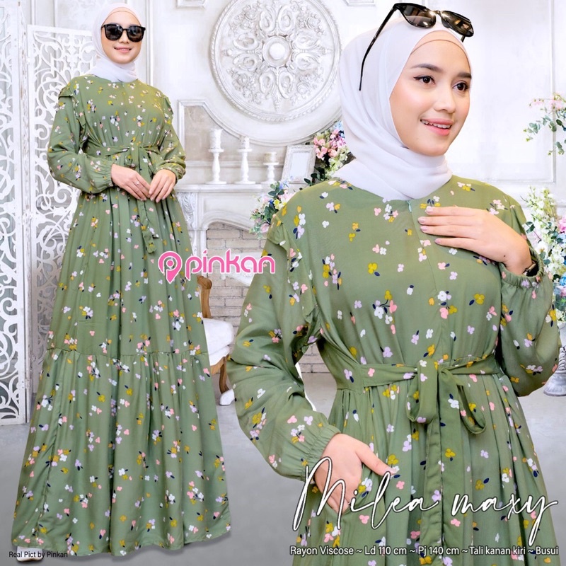 Gamis Rayon Homey Dress Terlaris / Gamis Muslim Syari Motif Terbaru-Nuna Dress