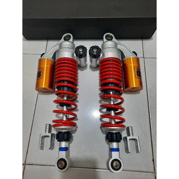 Shockbreaker Shock Double Tabung Atas Click Stell Samping 340mm Pnp Nmax/ Revo/ Tiger/ Rx King/ Aero