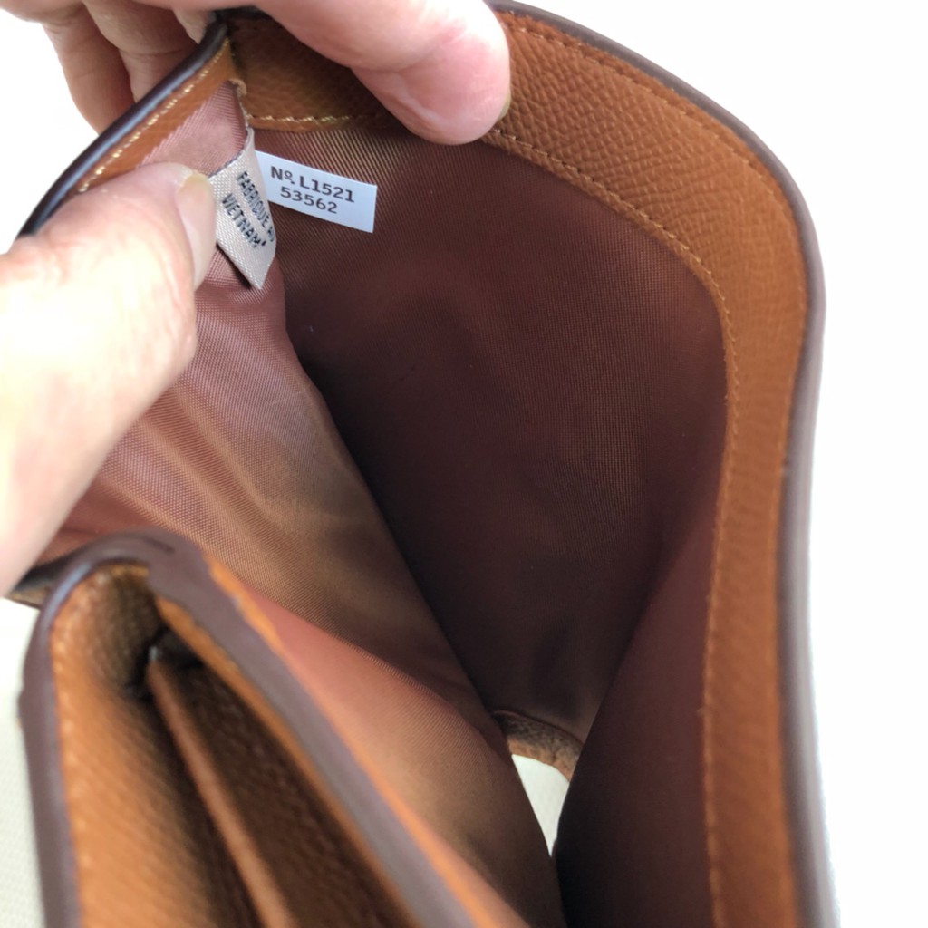 (SameDay Grab) 53562 53436 COACH Ladies folding purse card bag pocket wallet