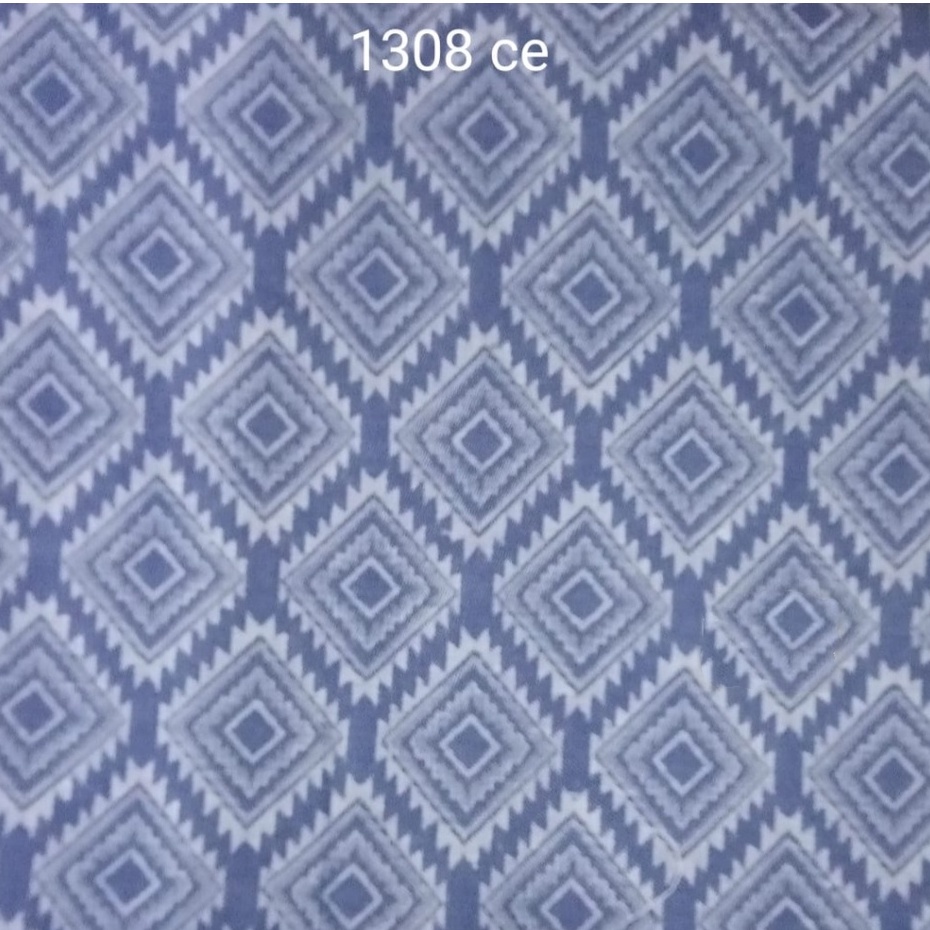 Kain Jacquard Denim atau Jacquard  Meteran Motif Batik SG_1308