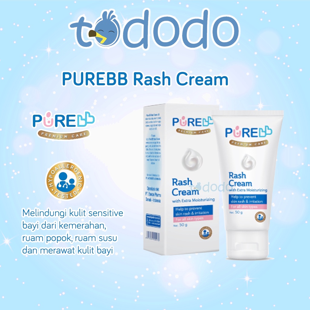 Pure Baby Rash Cream 50gr / Krim Ruam Popok