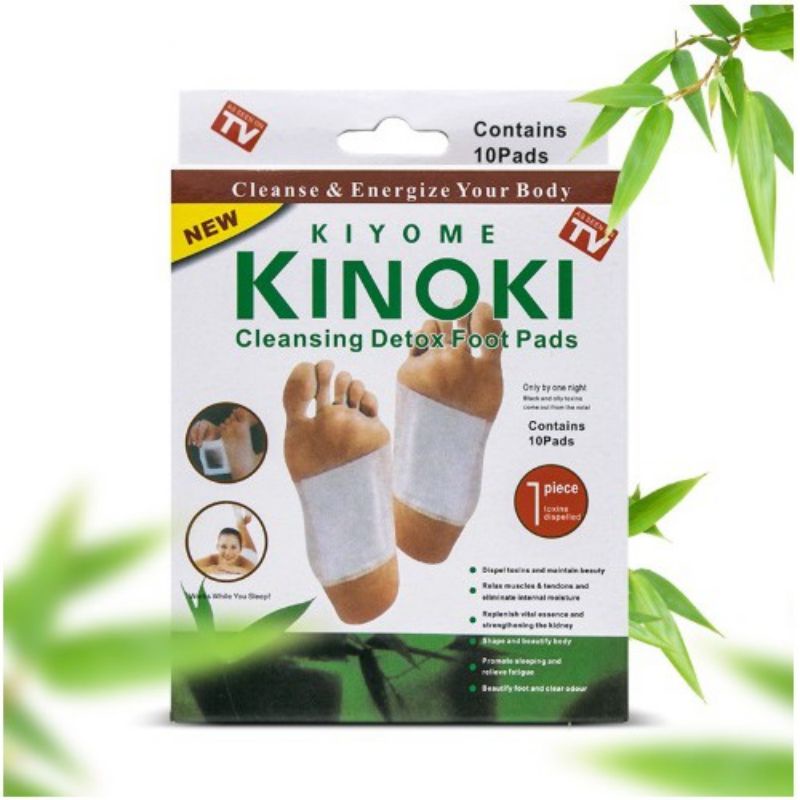 Koyo Kaki Kinoki White Cleansing Detox Foot Pads / Koyo Kaki Herbal Kinoki Detox / Koyo Penghilang Racun Dalam Tubuh / Foot Patch Koyo Detox Kaki / Kinoki Putih Koyo Penyerap Racun