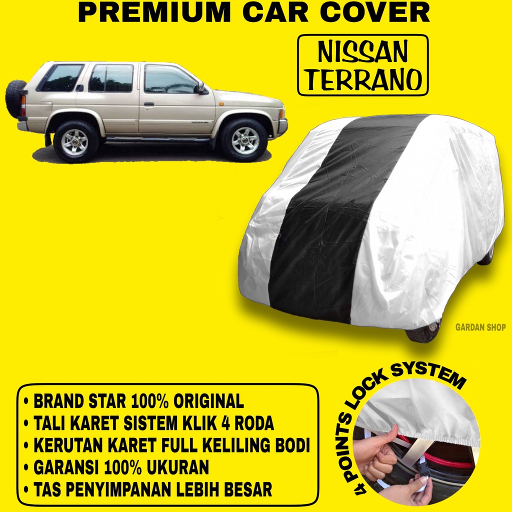 Body Cover NISSAN TERRANO SILVER HITAM Penutup Bodi Mobil Nissan Terrano Waterproof PREMIUM