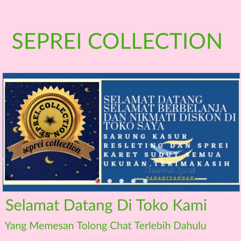 SEPREI SPREI  KARET SUDUT &amp; SPREI SEPREI RESLETING SARUNG KASUR BUSA SINGLE ( 90*200*20 / 15 )