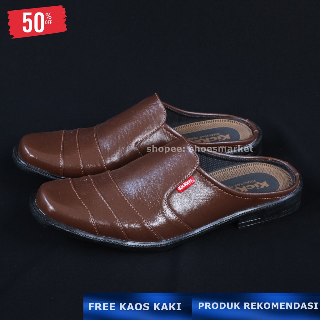 Sepatu Sandal Pria Bustong - sendal sepatu bustong  pria formal kerja