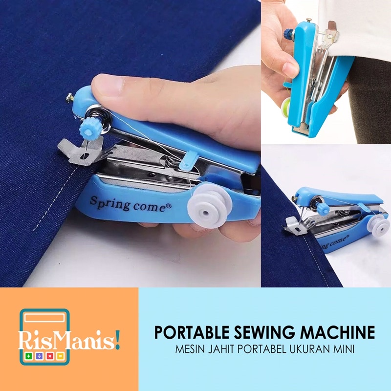 PORTABLE SEWING MACHINE - Mesin Jahit Genggam Staples Tangan Mini Praktis Serbaguna Efisien Inovatif