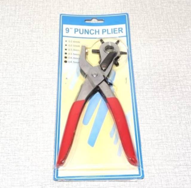 Punch Plier - Tang Pembolong Ikat Pinggang 9 Inchi