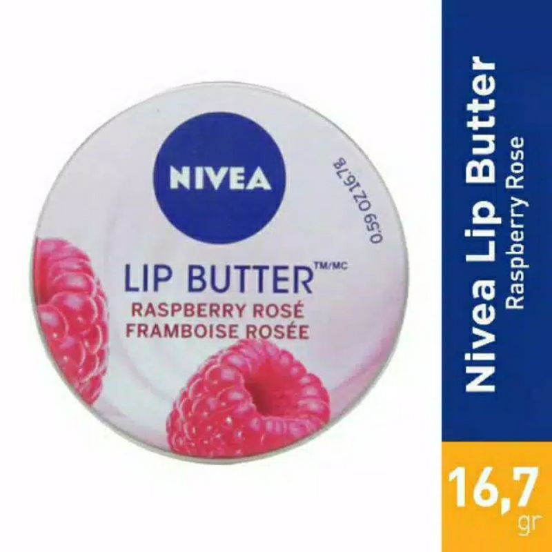 Nivea Lip Butter Raspberry Rose 16,7g Rijek Kemasan