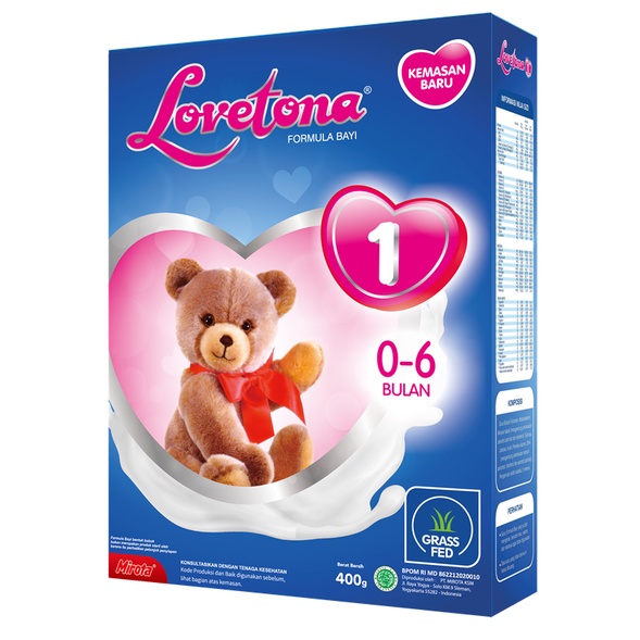 

LACTONA LOVETONA SUSU FORMULA ANAK USIA 0-6 USIA 6-12 BULAN UK.400 GR