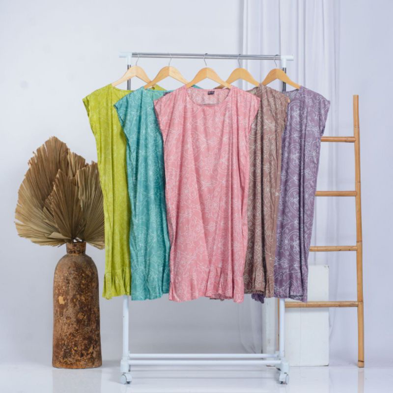 DASTER TUNIC RUFFLE PALOMA ANAK REMAJA KEKINIAN ECER DAN GROSIR