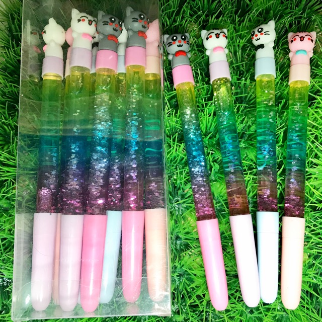 

Bulpen / Pulpen / Pena / Pen Gel Air Glitter Pelangi Karakter