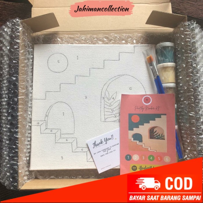 

✨ BISA COD ✨ diy paint by number kit 20cm