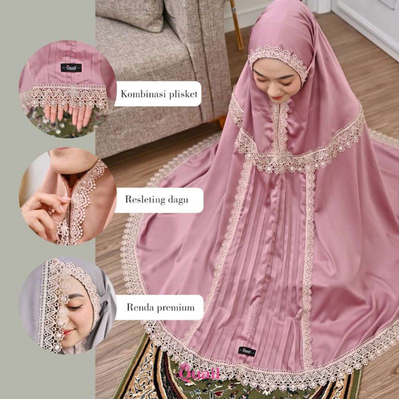 Mukena Eksklusif Quail Model HEEZA