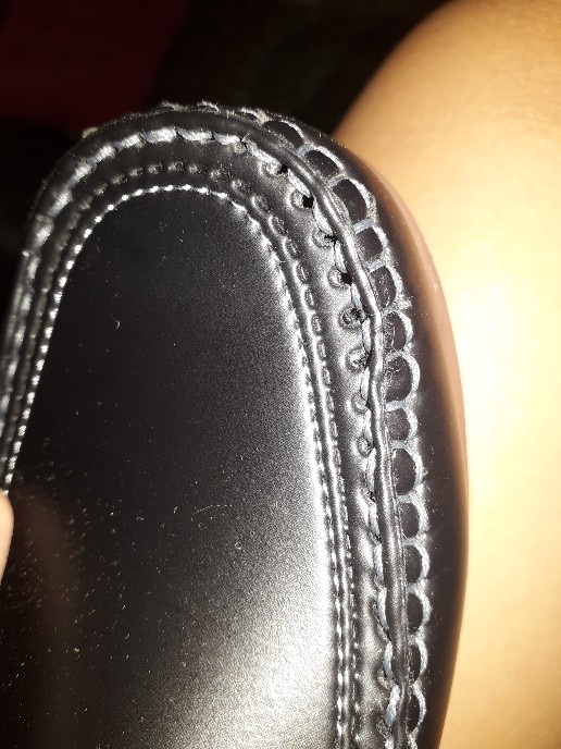 Sepatu Pantofel Wanita Formal Hitam Dan Putih  Donkeys Xr