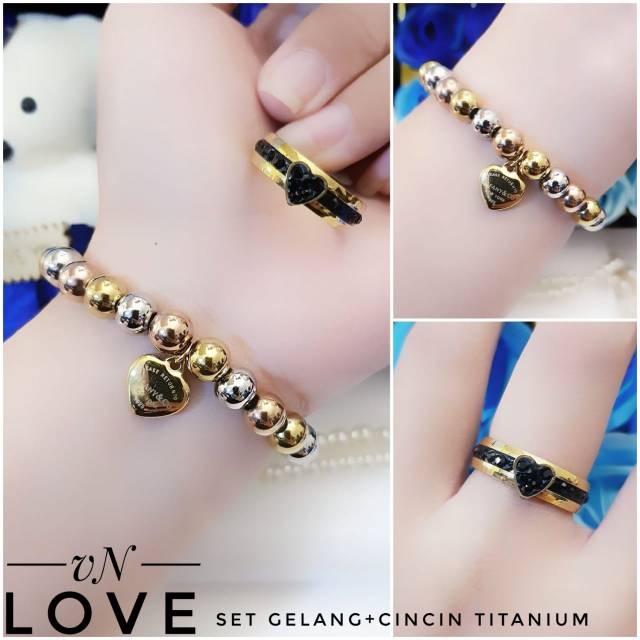Titanium set perhiasan 1308h