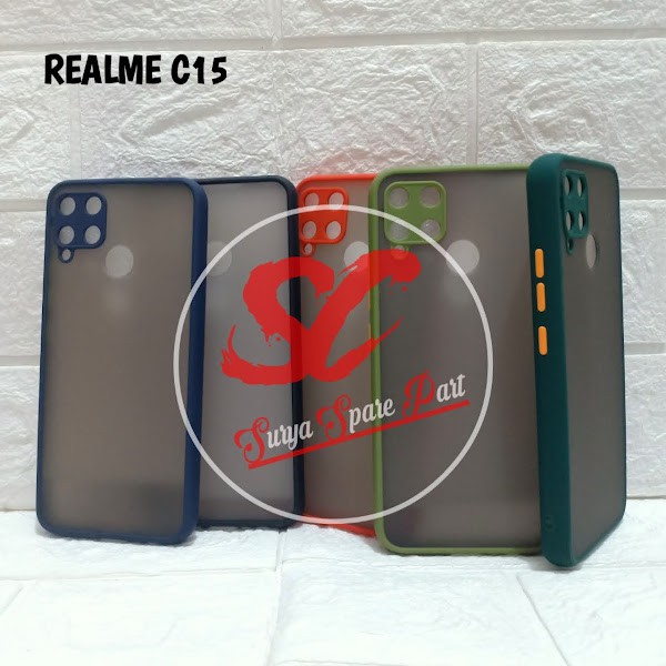 Case Realme C15 C12 C11 - Slim Case Fuze Dove  Realme C11 C12 C15 - SC