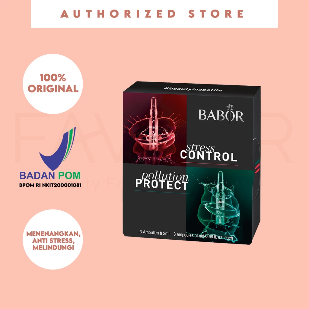 Jual BABOR AMPOULE CONCENTRATES NOVELTIES (STRESS CONTROL POLLUTION PROTECT) Shopee Indonesia