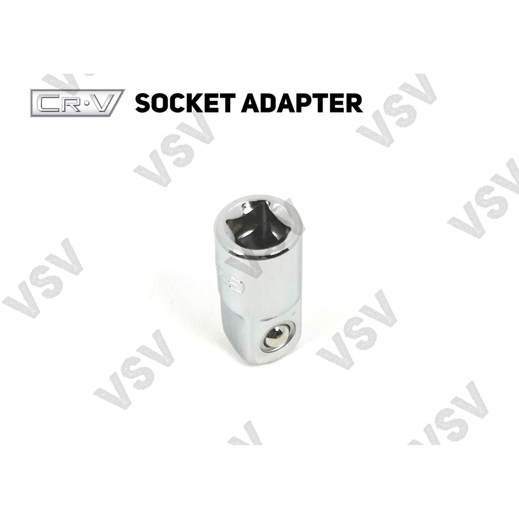 Gestar Socket Adapter 1/4&quot;Fx3/8&quot;M Shock Adaptor Sock Sambungan Sok