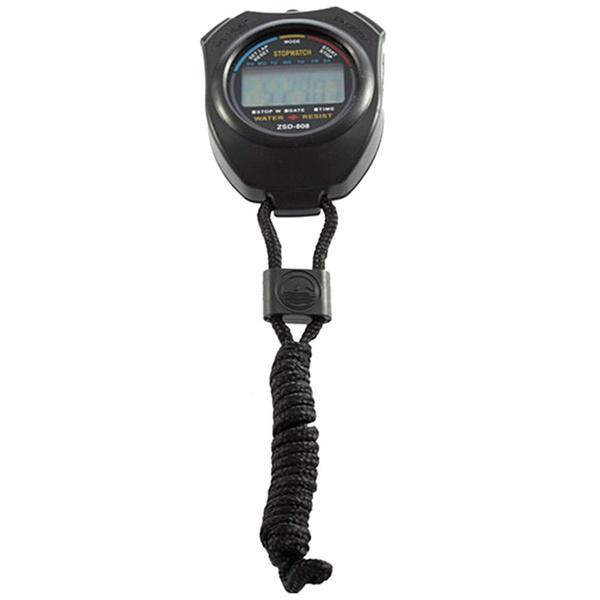 Digital Sport Stopwatch handheld waterproof Olahraga Gym Maraton with alarm + Strap