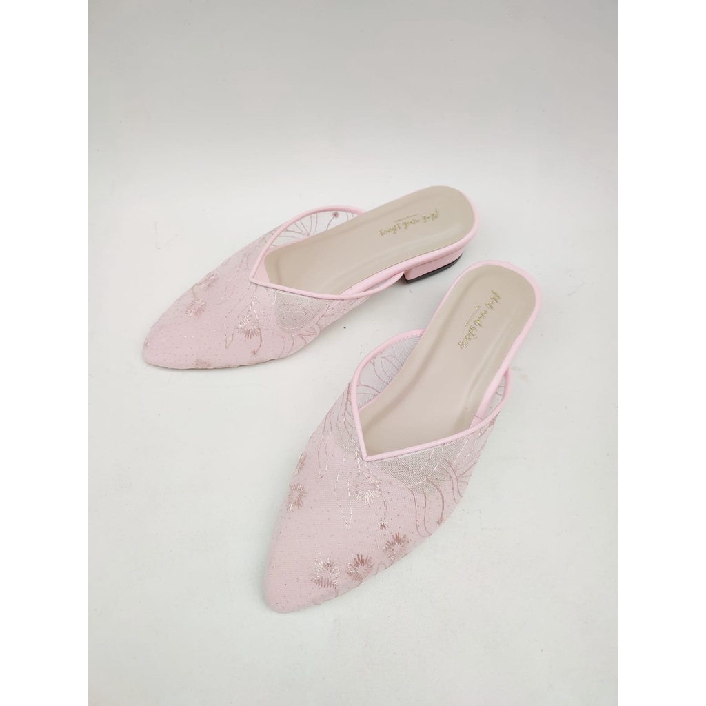 wedding shoes sepatu wanita rose pink hak 3 cm