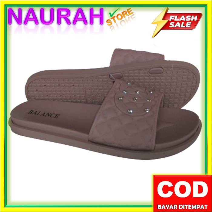 SANDAL WANITA BALANCE 956 26 SLOP OC PERMATA ORIGINAL LENTUR CANTIK SENDAL BARU BLC 956-26 NICE