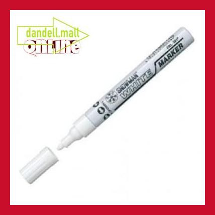

U8Tyrt67- Spidol Snowman White Paint Marker Snowman Fine White Spidol Putih Wp12 E3Yrf797-
