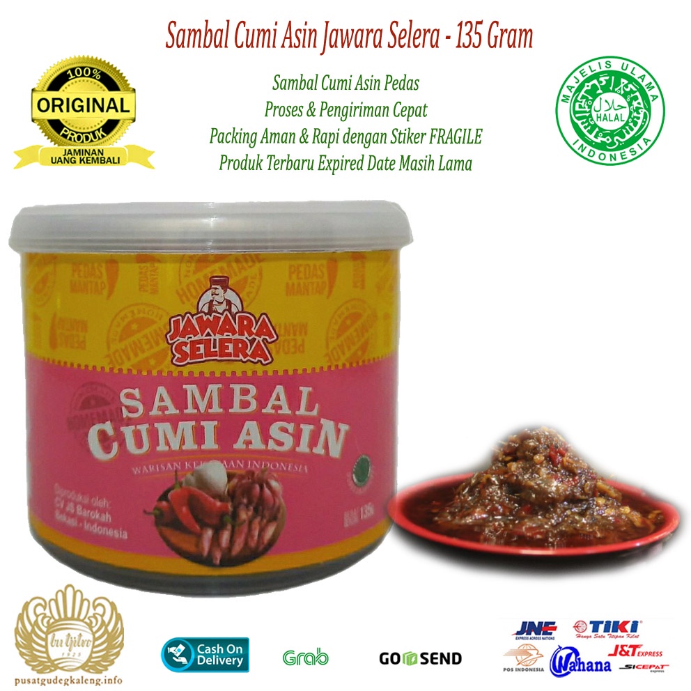 Sambal Cumi Asin JS Jawara Selera - 135Gram