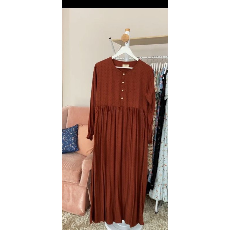 Dot teracotta & Visline ditsy