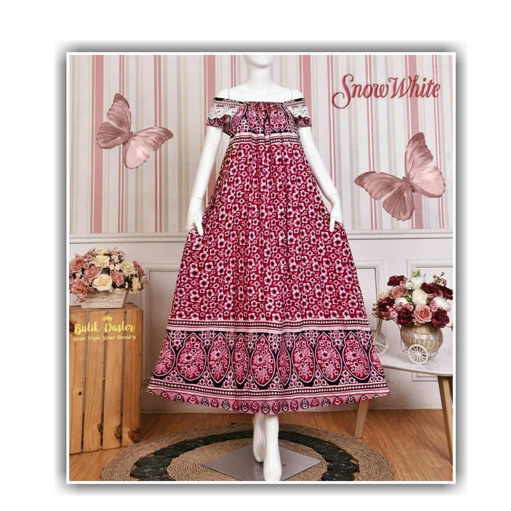 daster Snow white by Butik daster