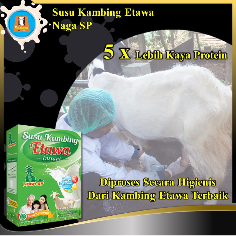 Susu Kambing Etawa Bubuk Naga SP 250gr Untuk Penyakit Asma Sesak Napas dan Gangguan Pernapasan TBC-8