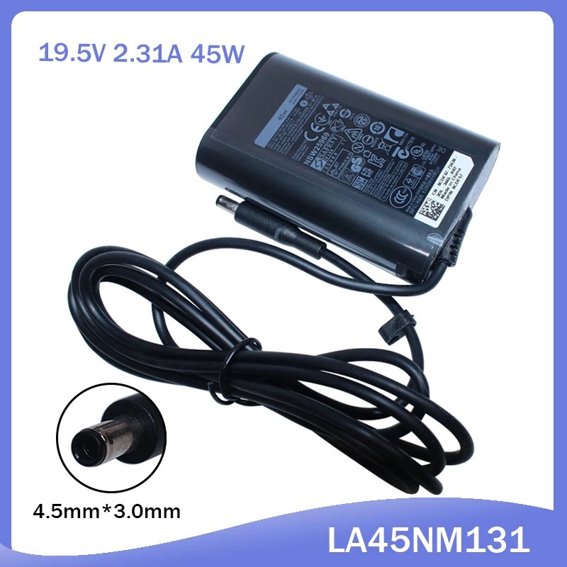 Adaptor Charger Power Supply for Dell 19.5V 2.31A 45W XPS 13 9350 LA45NM131 Ultrabook Dell Vostro 3458-3625 Dell XPS 13 Series Dell XPS 13D-4501 Dell Vostro 15-3000, Dell XPS 13 -0015SLV Dell XPS 13D-4508