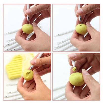 

UKIR-ALAT- LOOP TOOLS FOR POTTERY CLAY SCULPTURE DIY (6PCS) -ALAT-UKIR.