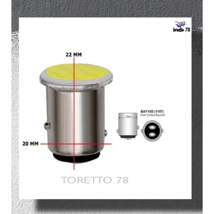 Lampu Rem Brake LED motor 1157 Bay15D Dual Contact Bayonet