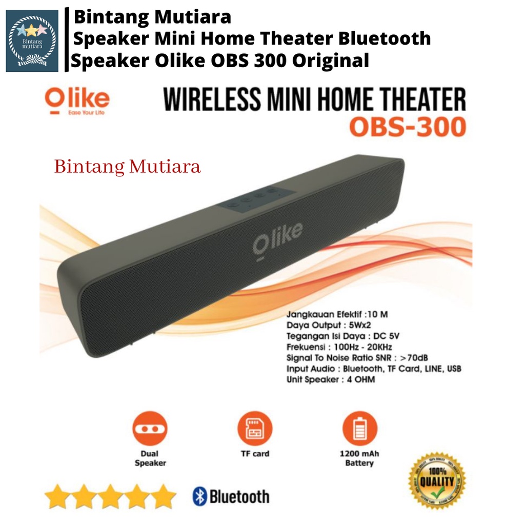 Speaker Bluetooth Wireless OLIKE OBS-300/OBS -500 SOUNDBAR