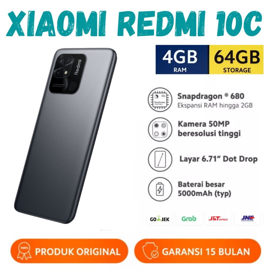 REDMI 10C (4GB+64GB) (4GB+128GB) - GARANSI RESMI-5