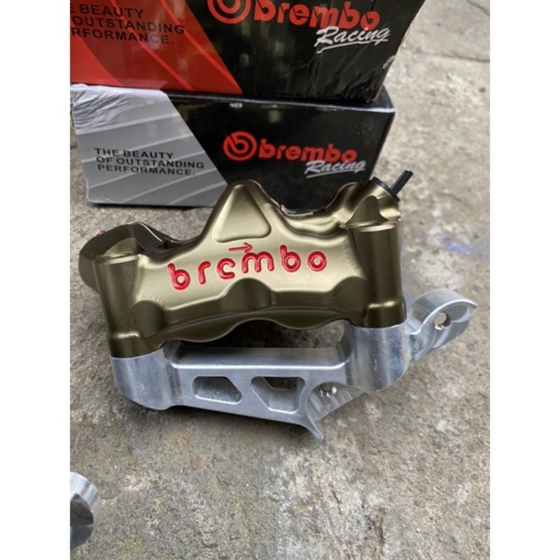 KALIPER BREMBO GP4RX KALIPER BREMBO SET BREKET CNC PNP SKOK MP TIGER & NINJA