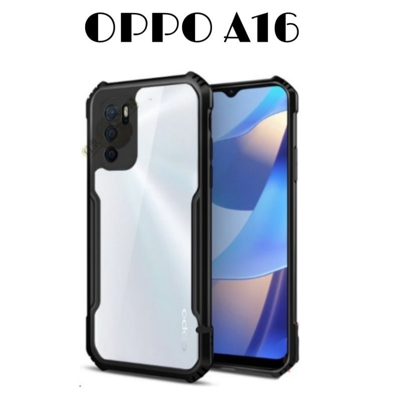 Case OPPO A16 Hard Case Shockproof Protect Camera Transparan Casing