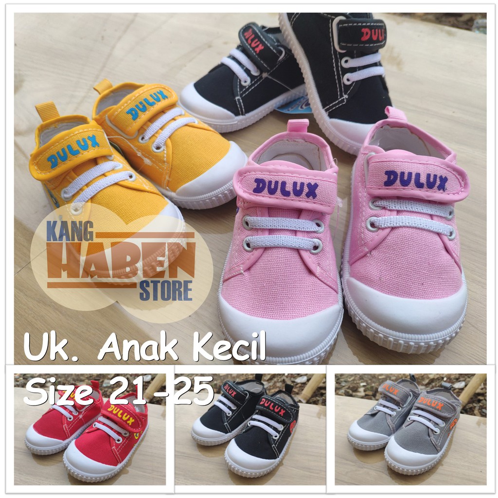 BX5002 Sepatu Sneaker Anak Kecil Unisex Model Tali + Prepet