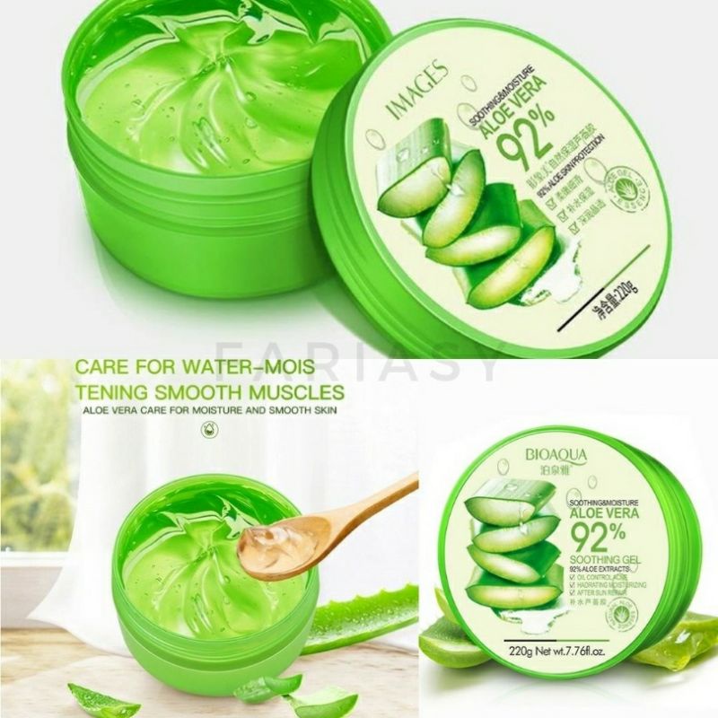 Images Aloe Vera Gel Murni Natural 220gr / Soothing &amp; Moisture Aloe Vera