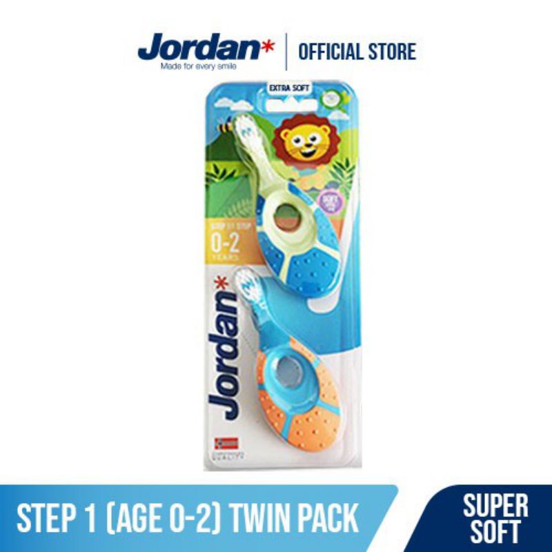 Jordan Sikat Gigi Anak Step 1 Twin Pack