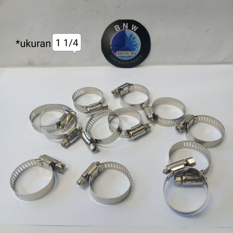 HOSE CLAMP STAINLESS / RING KLEM SELANG 1 1/4&quot; INCH BEST QUALITY