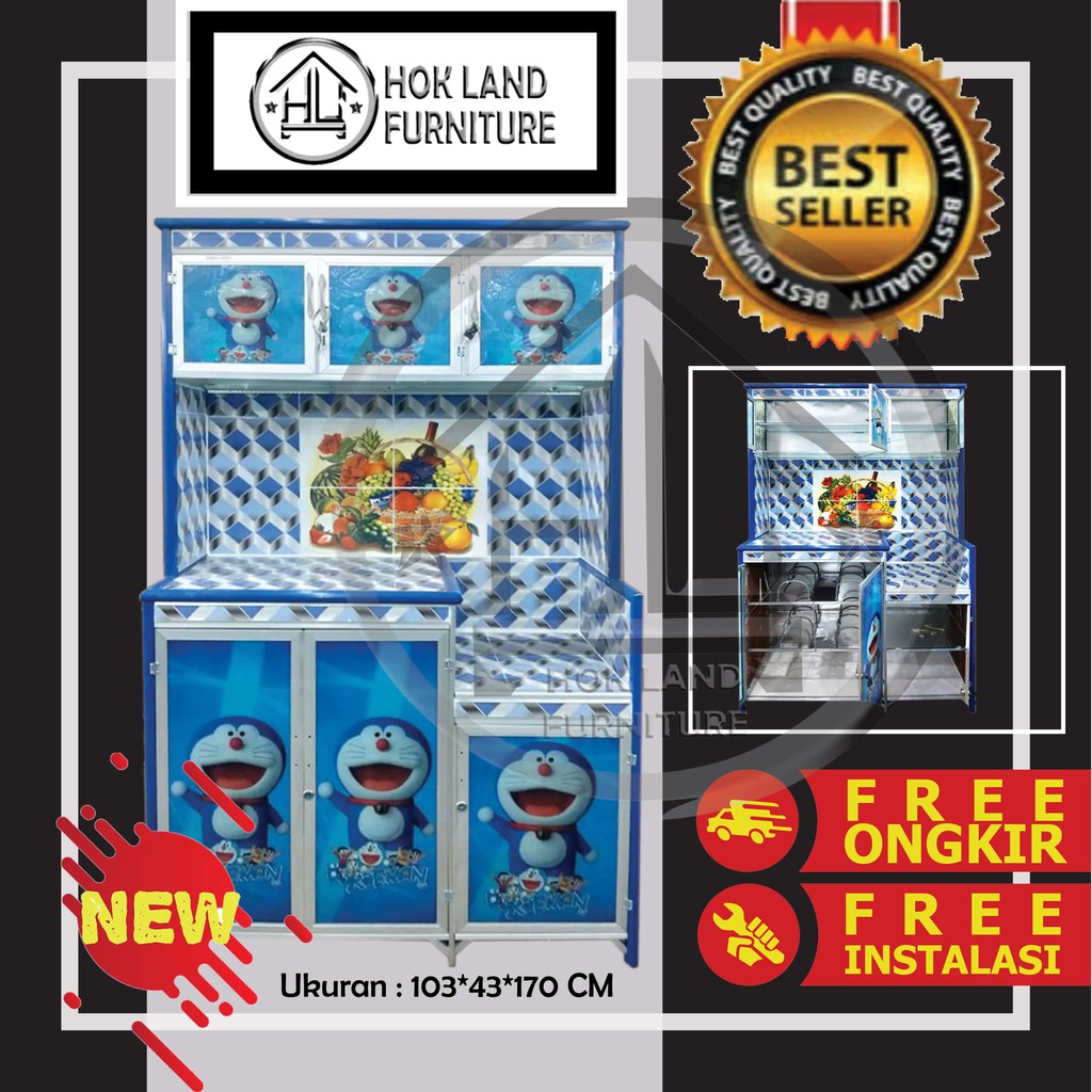 Rak Piring Pintu 3 Karakter / Rak Piring Jumbo Karakter / Rak Piring 3 Pintu Magicom Karakter / RS20