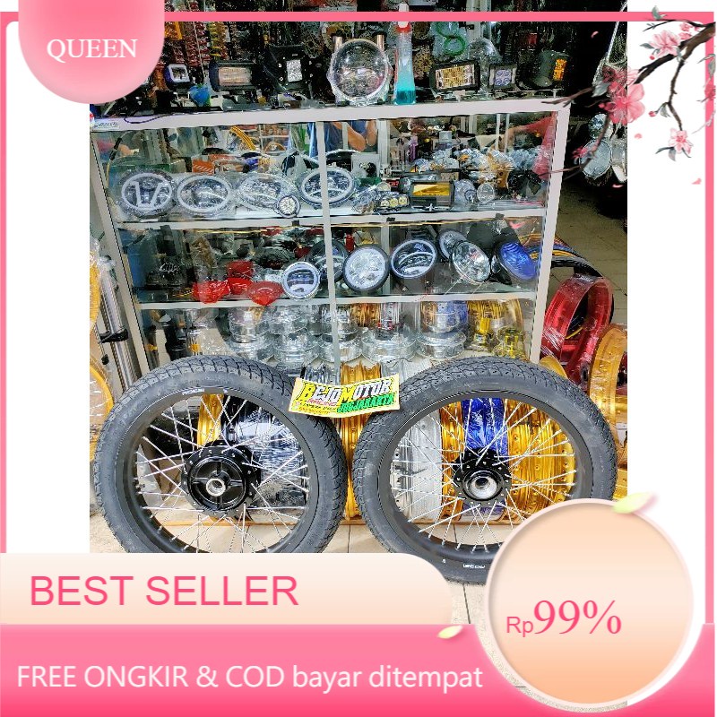 paket ban set rx king tapak lebar ring 18