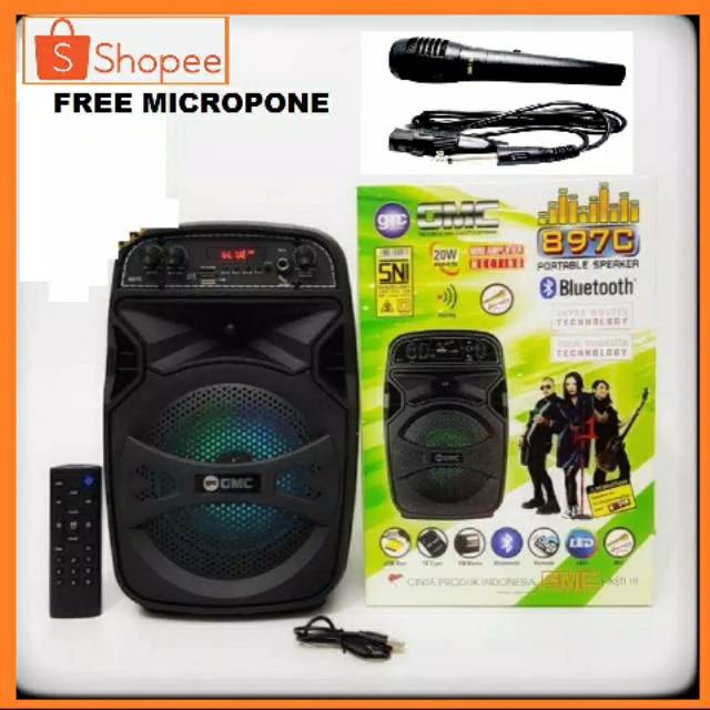 Speaker Meeting GMC 897C Bluetooth,Portable free micropone