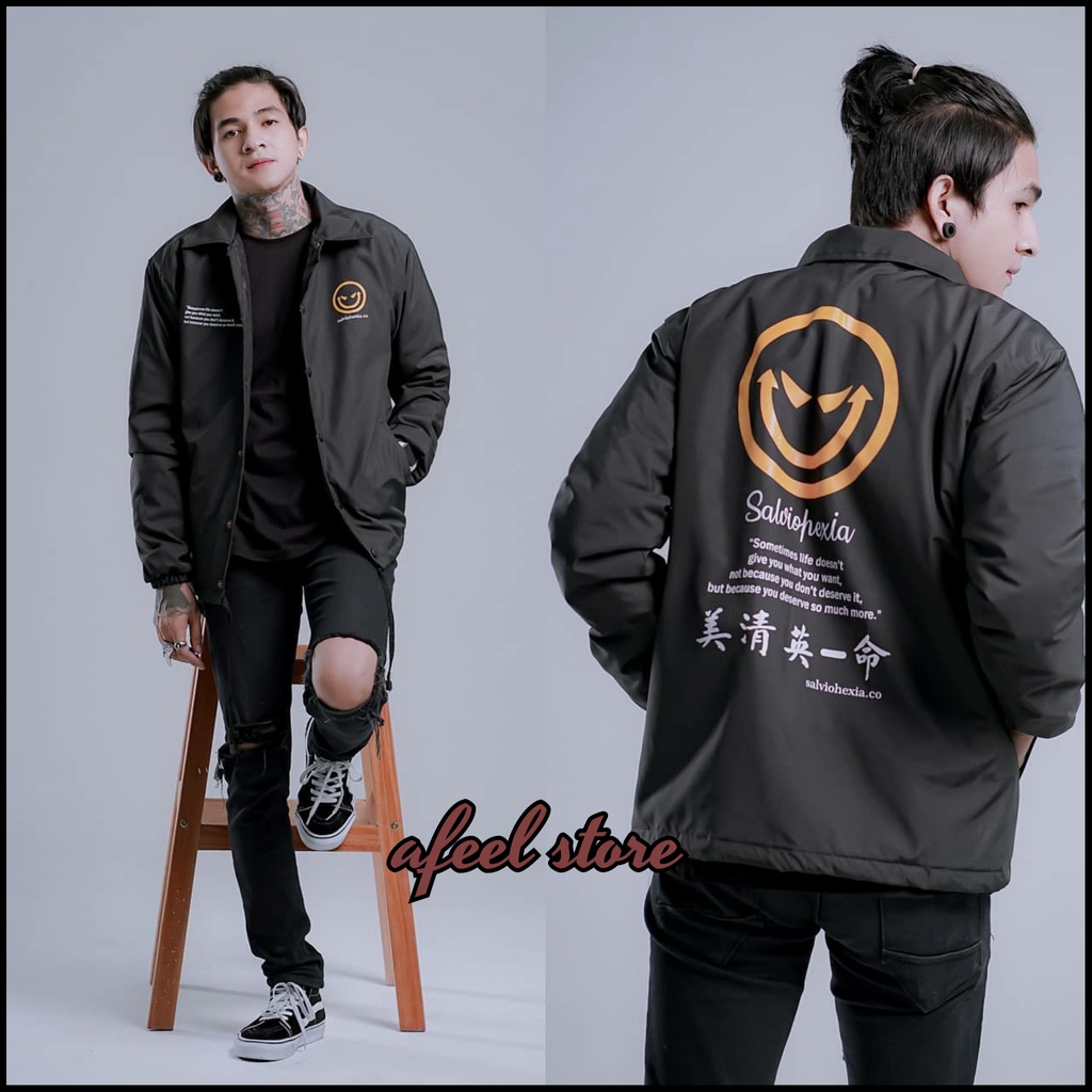 JAKET COACH PRIA NEW LINE YELLOW SALVIO HEXIA - JACKET WINBREAKER PARASUT COWOK-AF14