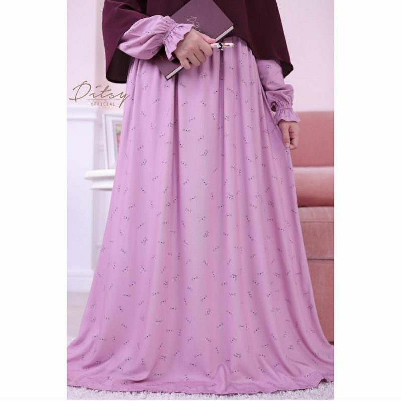 Mustache Dustypink Dusty Pink Nightgown size Jumbo Ditsy Edisi Desember 2021 Bahan Viscose Premium B