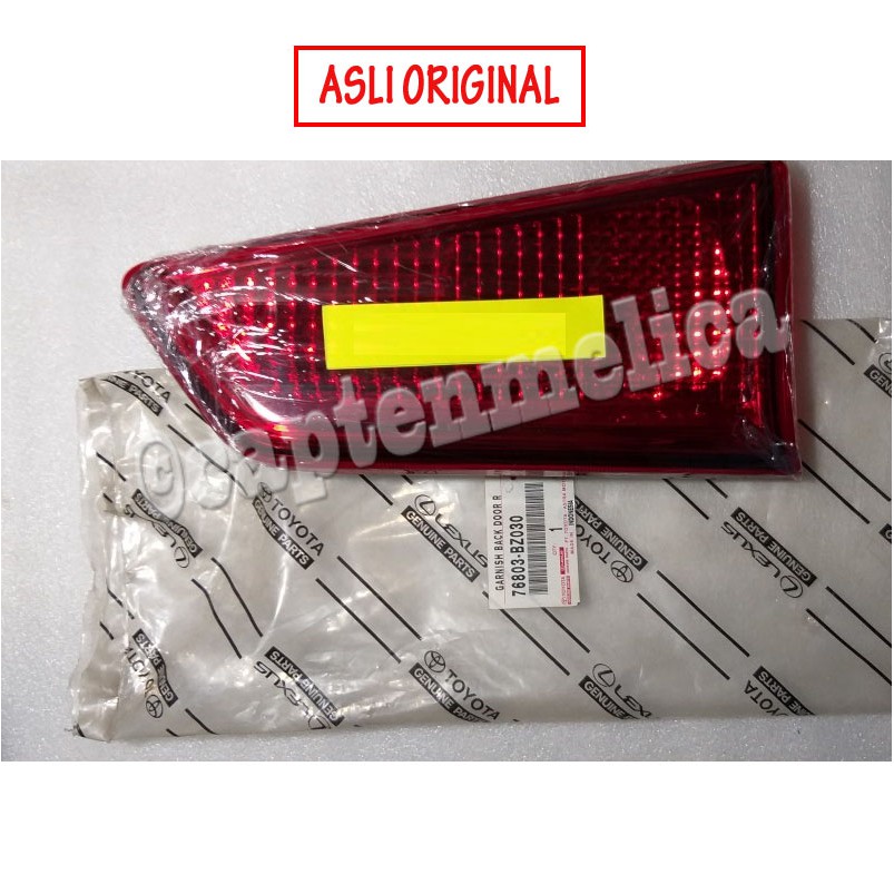 ORI LAMPU BELAKANG PINTU BAGASI REFLEKTOR Grand New Avanza Xenia Veloz 2015 2016 2017 2018 mata kuci